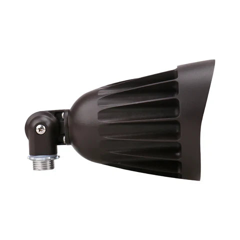13W LED Landscape Light - 1820 Lumens - Adjustable CCT 3000K-5000K - 120-277V - Ground Stake Mount - Bronze Housing - IP65 - UL & DLC Listed