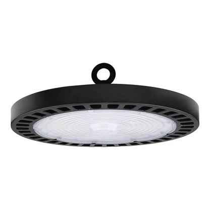 100W LED Round High Bay Light - 14500 Lumens - 5000K - 120-277V - Dimmable - IP65 Waterproof - UL & DLC Listed - Black Housing