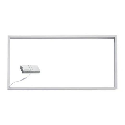 LED Grid Frame Ceiling Light, 60W/50W/40W, 2x4, Adjustable Watts & CCT,3000K-6500K, 7500 Lumens