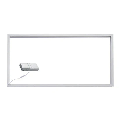 LED Grid Frame Ceiling Light, 60W/50W/40W, 2x4, Adjustable Watts & CCT,3000K-6500K, 7500 Lumens