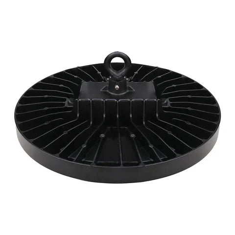100W LED Round High Bay Light - 14500 Lumens - 5000K - 120-277V - Dimmable - IP65 Waterproof - UL & DLC Listed - Black Housing