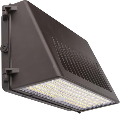 LED Wall Pack Light - Built-in Photocell, 76W/105W/125W, 18,750 Lumens, 3000K-5000K, 120-277 VAC