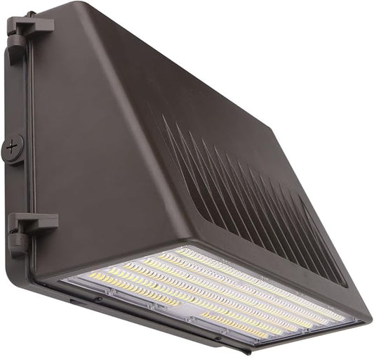 LED Wall Pack Light Built-in Photocell, 76W/105W/125W, 3000K-5000K, 18,750 Lumens, 120-277 VAC