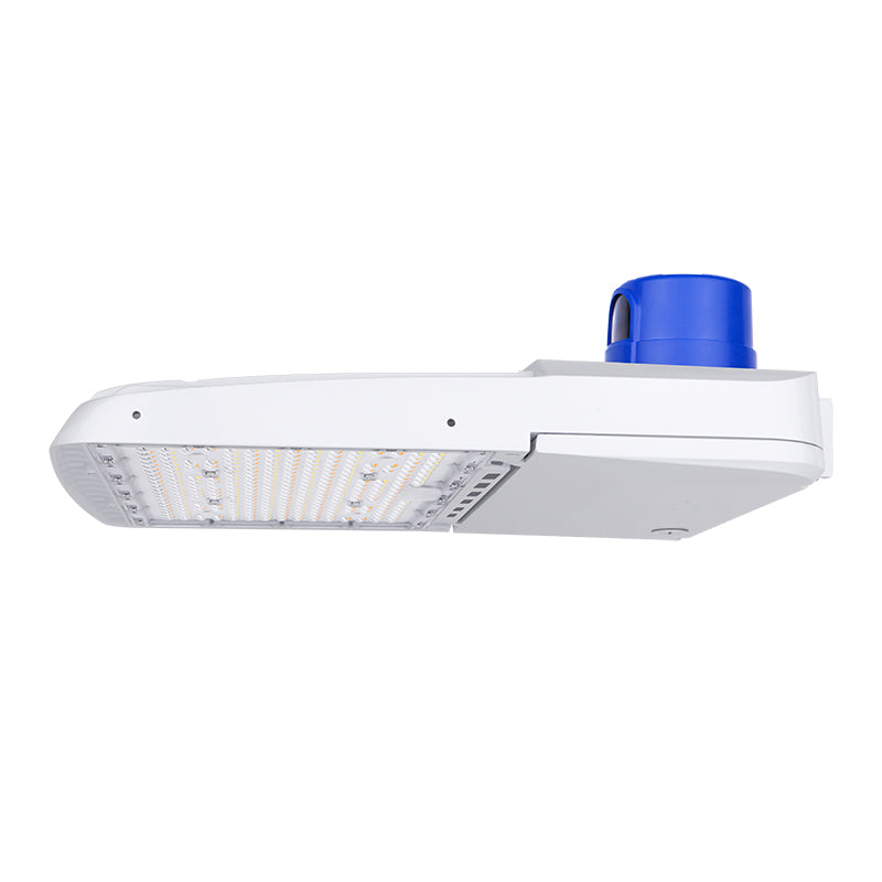 LED Area Light, Selectable 170W/200W/220W/240W and CCT, 36,000 Lumens, 120-277 VAC, Shorting Cap Included, White Finish
