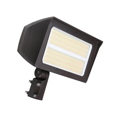 LED Flood Light – Adjustable Wattage 120W/150W/200W - Slip Fitter & Yoke Mount Included - High-Performance Outdoor Lighting