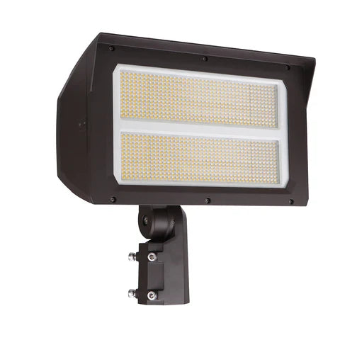 LED Flood Light – Adjustable Wattage 200W/240W/300W - Slip Fitter & Yoke Mount Included - High-Performance Outdoor Security Light