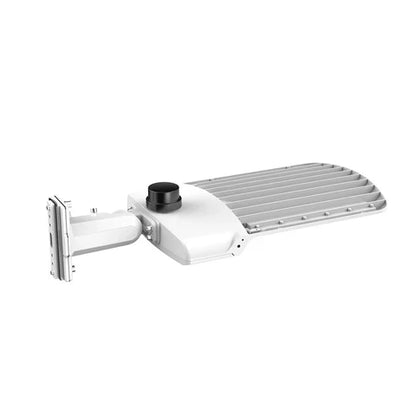LED Parking Lot Light - Sensor Ready Base, Selectable 200W/240W/300W and CCT, 48000 Lumens, White Housing, Universal Bracket