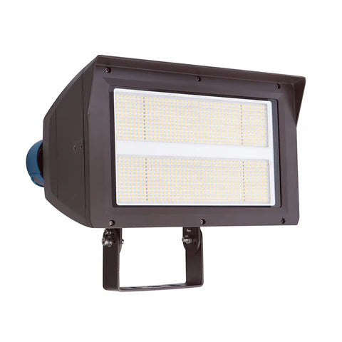 LED Flood Light – Adjustable Wattage 200W/240W/300W - Slip Fitter & Yoke Mount Included - High-Performance Outdoor Security Light
