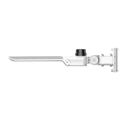LED Parking Lot Light - Sensor Ready Base, Selectable 200W/240W/300W and CCT, 48000 Lumens, White Housing, Universal Bracket