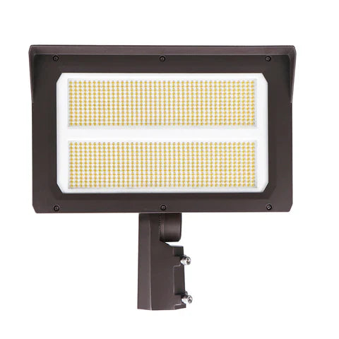 LED Flood Light – Adjustable Wattage 120W/150W/200W - Slip Fitter & Yoke Mount Included - High-Performance Outdoor Lighting