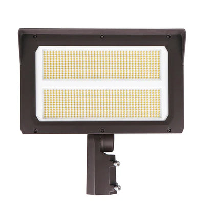 LED Flood Light – Adjustable Wattage 120W/150W/200W - Slip Fitter & Yoke Mount Included - High-Performance Outdoor Lighting