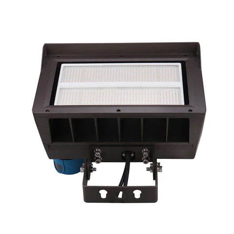 LED Flood Light – Adjustable Wattage 200W/240W/300W - Slip Fitter & Yoke Mount Included - High-Performance Outdoor Security Light