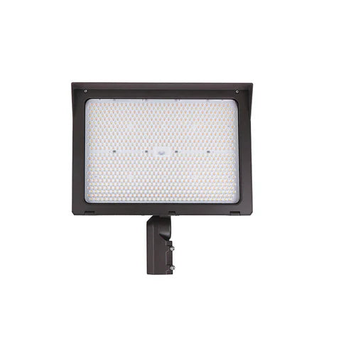 LED Flood Light – Adjustable Wattage 300W/400W/500W - Slip Fitter, Yoke Mount & U-Bracket Included - High-Powered Outdoor Lighting