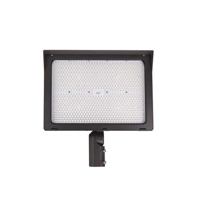 LED Flood Light – Adjustable Wattage 300W/400W/500W - Slip Fitter, Yoke Mount & U-Bracket Included - High-Powered Outdoor Lighting