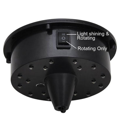Yescom 16in Shiny Disco Ball with Motor, 8 RGB Lights for Event Party