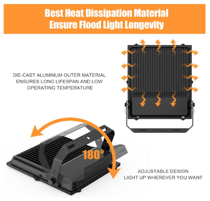 LED Flood Light, 300W, 5000K, 42,000 Lumens, 100-277 VAC