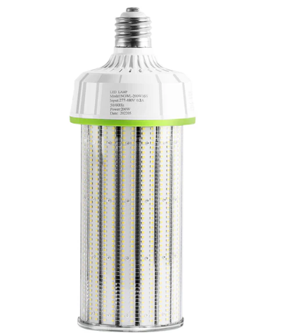 LED Corn Bulb, 250W, 37,500Lumens, 5000K, E39 Base, 277-480 VAC