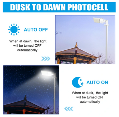 200W LED Parking Lot Light, 5000K, 29000 Lumens, Built-in Photocell, Trunnion & Slip Fitter Mount, 100-277 VAC, White Finish
