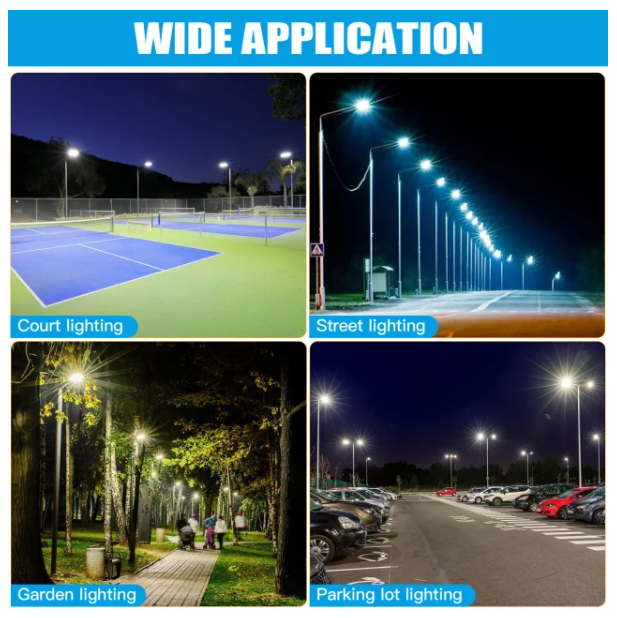 200W LED Parking Lot Light, 5000K, 29000 Lumens, Built-in Photocell, Trunnion & Slip Fitter Mount, 100-277 VAC, White Finish