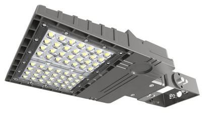200W LED Parking Lot Light, 5000K, Built-in Photocell, 29,000 Lumens, Trunnion & Slip Fitter Mount, 100-277 VAC