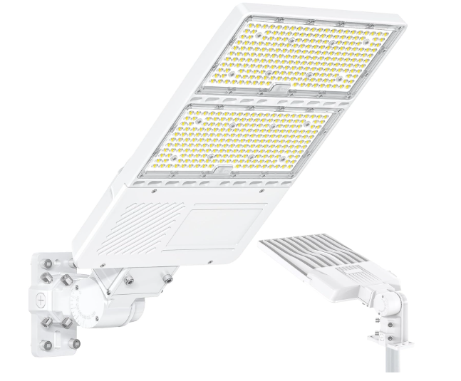 320W LED Parking Lot Light with Photocell, 5000K, 48000 Lumens, 100-277 VAC, Universal Mount