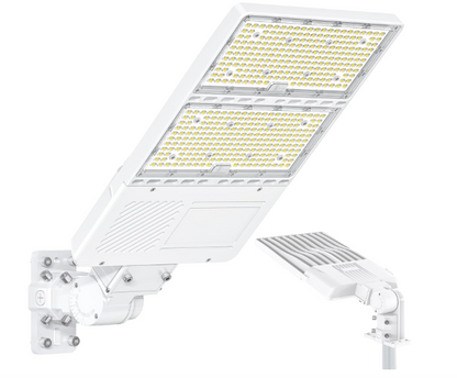 320W LED Parking Lot Light with Photocell, 5000K, 48000 Lumens, 100-277 VAC, Universal Mount