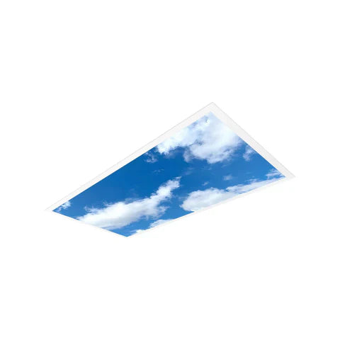 LED Ceiling Panel Light, Cloud Design, 2x4, 40W/50W/60W/72W, Selectable CCT 4000K-6500K, 9360 Lumens