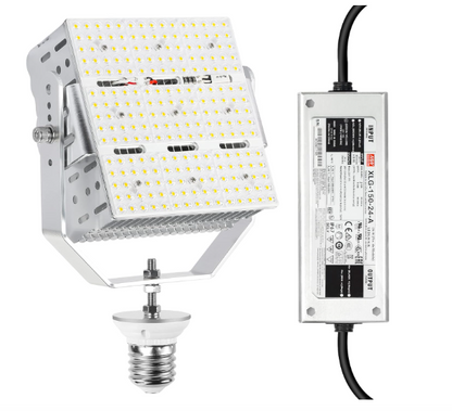 150W LED Pole Light Retrofit Kit with Lens, E39 Mogul Base, 100-277 VAC, 5000K, 21,750 Lumens