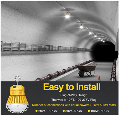 Work Light - Linkable, 60W-100W, 5000K, 13,000 lumens, 100-277 VAC