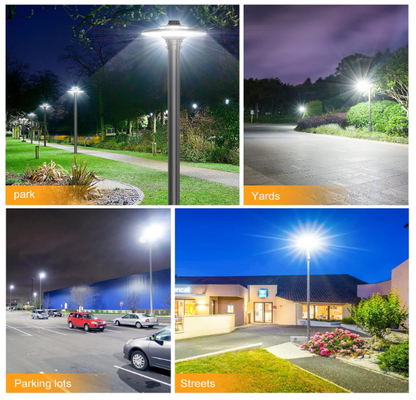 120W LED Post Top Light, 5000K, 100-277 VAC, 16800 Lumens, Built-in Photocell