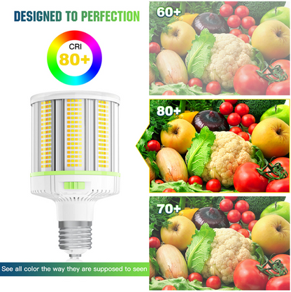 LED Corn Bulb, 120W, 16800 Lumens, 5000K, E39 Base, 100-277 VAC